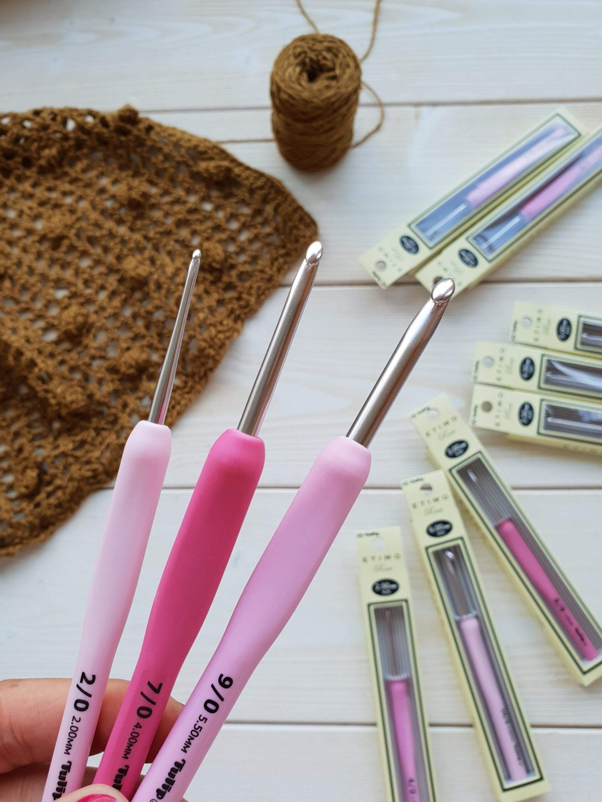 Agujas de ganchillo Tulip Etimo Rosa 0,40 mm a 6,50 mm