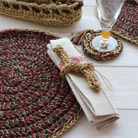 Patrón pdf descargable Individuales Navidad