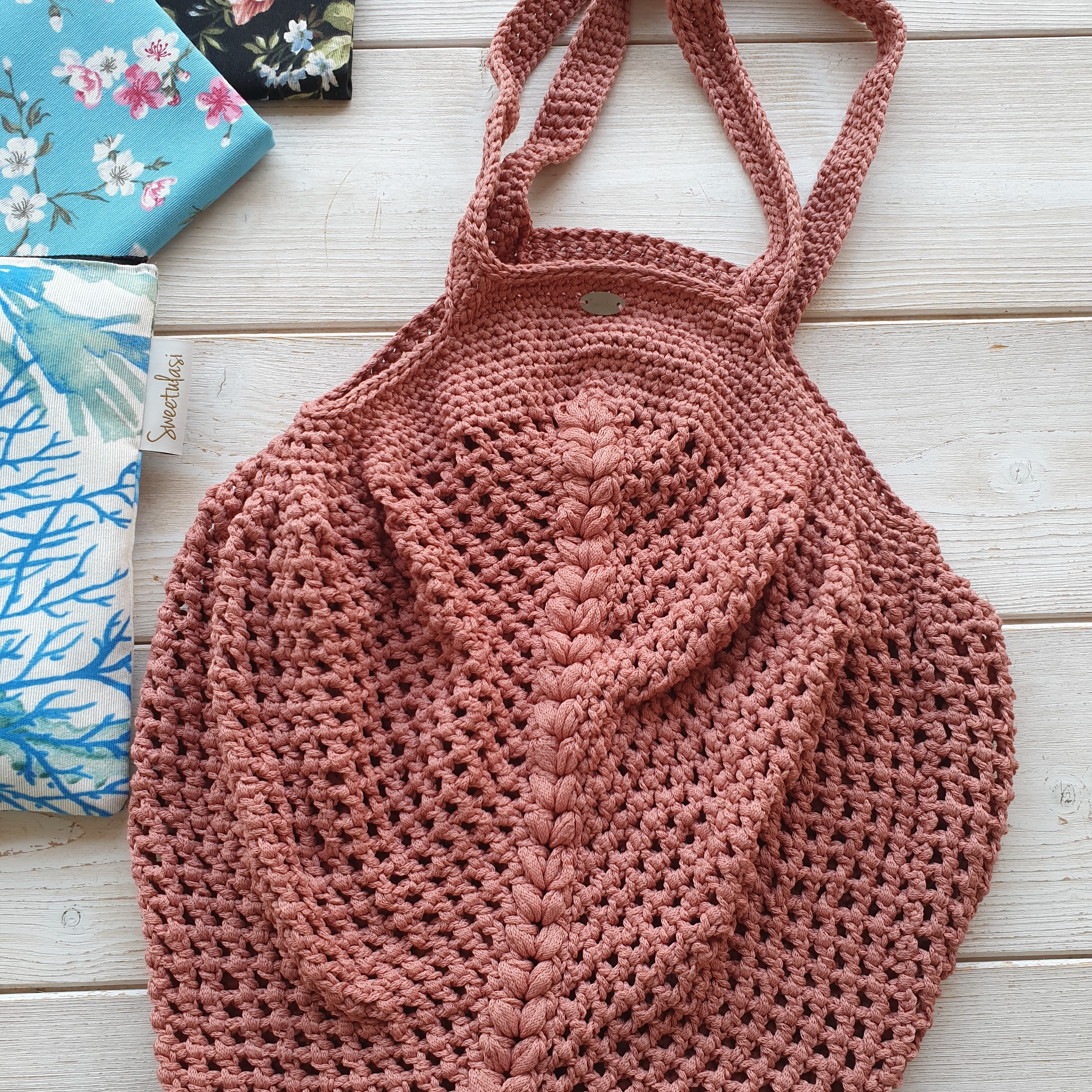 Patrón Red Bag Bottle Crochet + Neceser –
