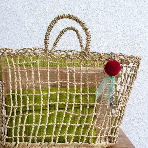 Cestas Red de Palma con Cartera de Rafia – Sweetulasi
