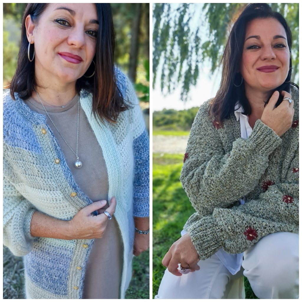 Combi patrones abrio amour y chaqueta daisyflow