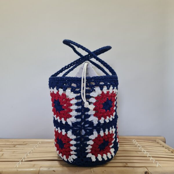 Bolso estilo marinero a crochet - Imagen 2