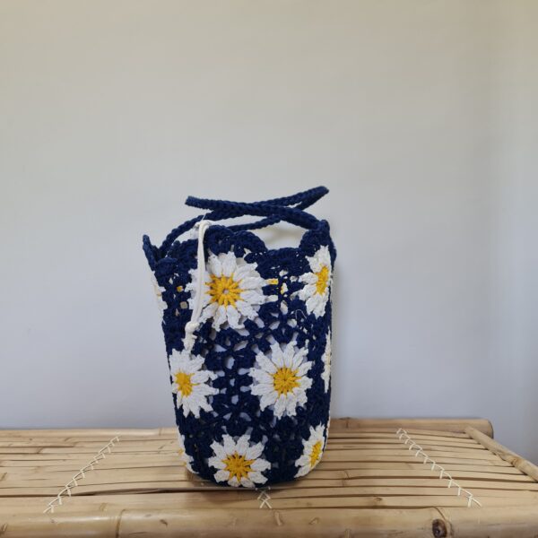 Bolso margaritas a crochet - Imagen 2