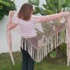 Kit Abrigo Ume (tallas s a xxl) Más patrón regalo Chal Candy Zinnia Crochet - Imagen 26