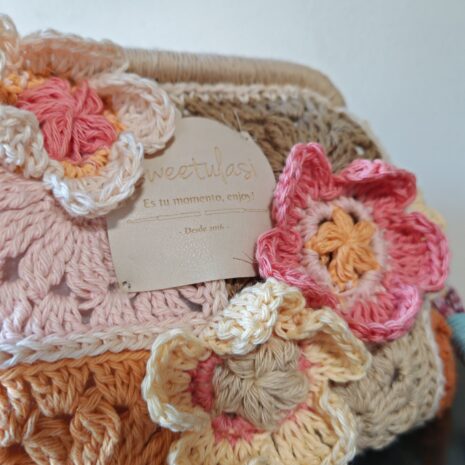 Neceser Adhara – Kit de crochet con cierre metálico