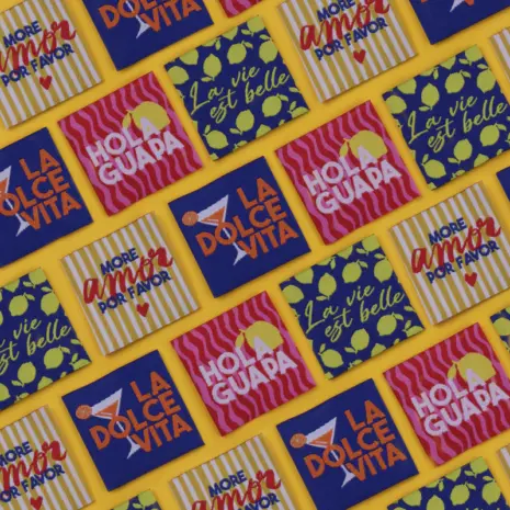 Etiquetas Tela La Dolce Vita